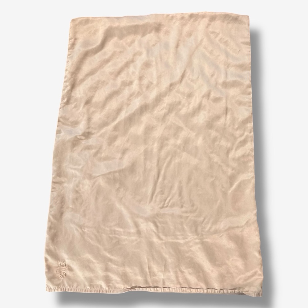 Slip Silk Pillowcase Tan Caramel Standard Envelope End - Picture 7 of 9
